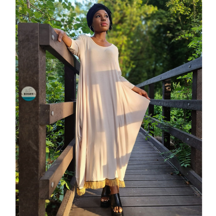 Lightweight 3/4 Sleeve Parachute Dress