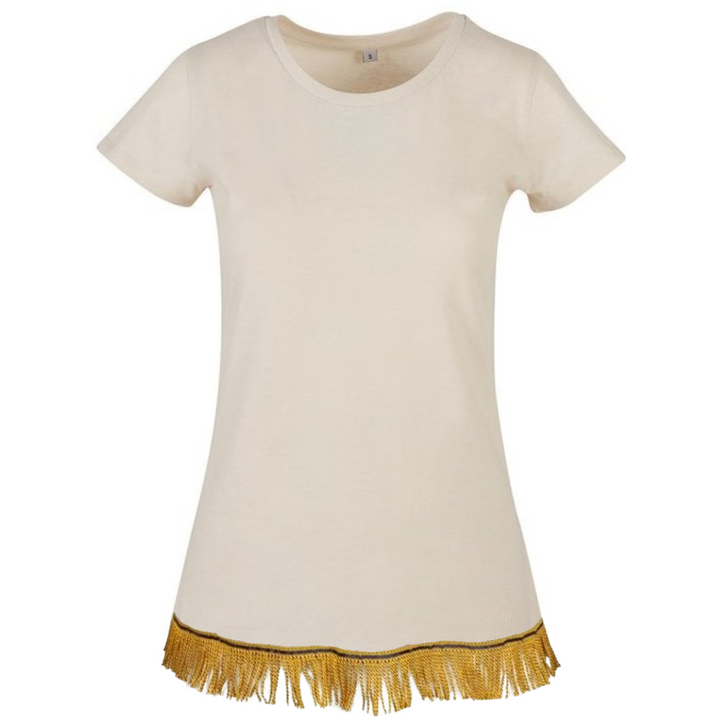 Women's Basic Fringed T-Shirt (11 Colors) - Free Worldwide Shipping- Sew Royal US