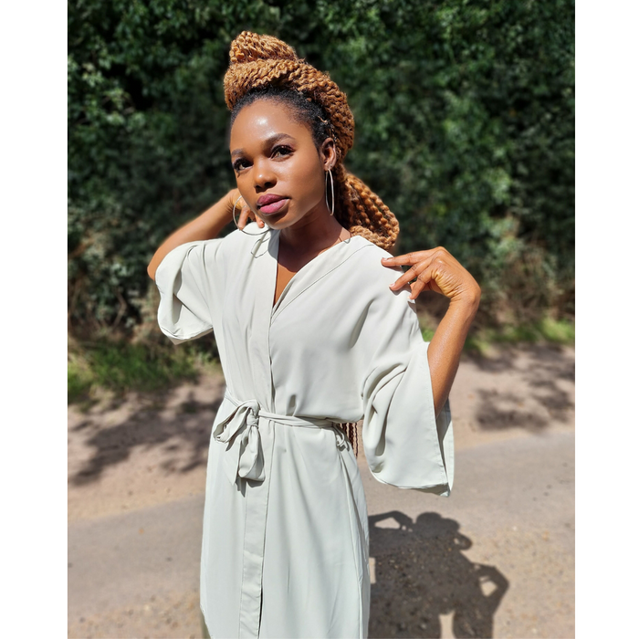 Open Front Fringed Kimono