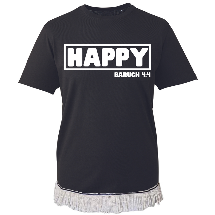 HAPPY Fringed T-Shirt