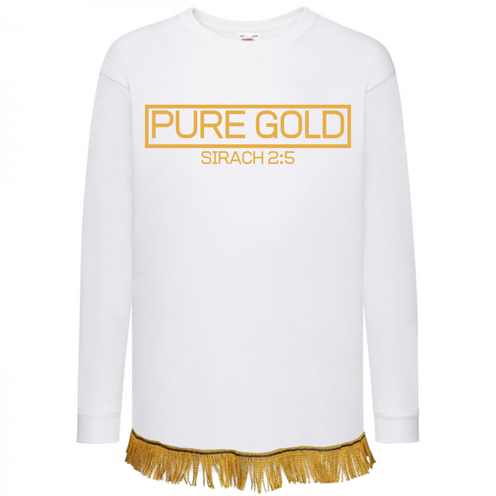 PURE GOLD Children's Long Sleeve with Fringes