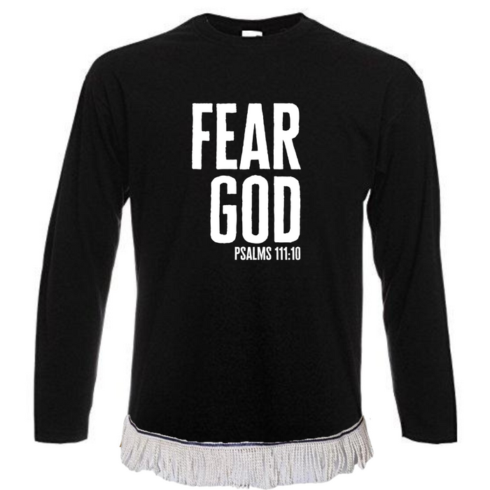 FEAR GOD Long Sleeve Fringed T-Shirt