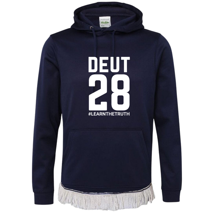 DEUT 28 Hoodie with Fringes