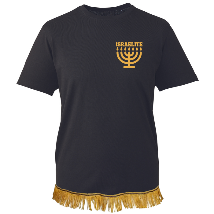 ISRAELITE Menorah  Fringed T-Shirt