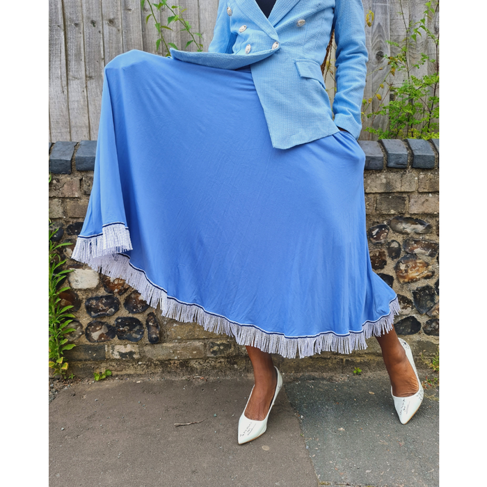 Plain Circle Midi Skirt with Pockets (4 Colors)