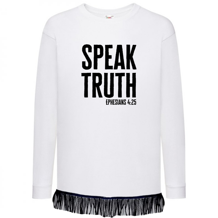 Speak Truth Children's Long Sleeve with Fringes
