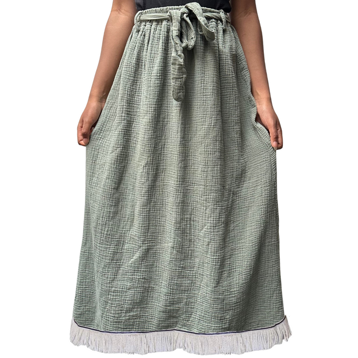 100% Cotton Drawstring Skirt