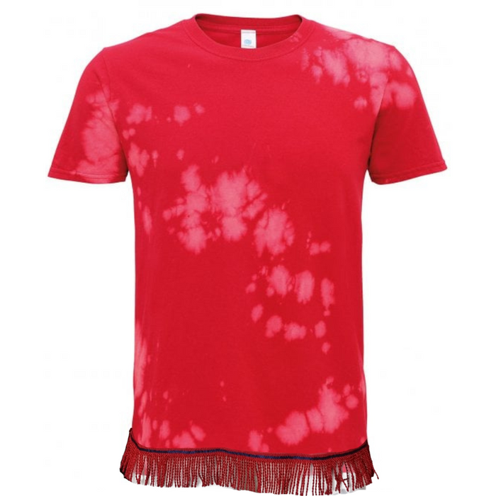 Men's Bleached Fringed T-Shirt (3 Colours)