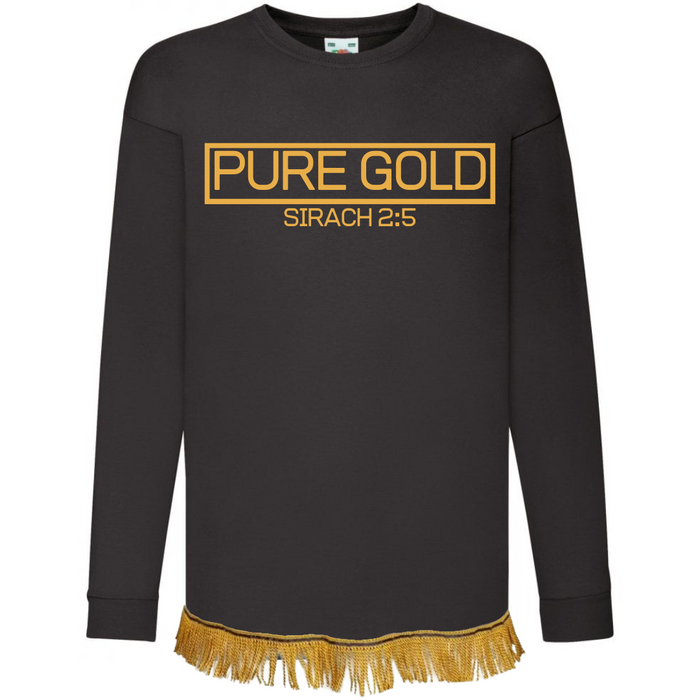 PURE GOLD Children's Long Sleeve with Fringes