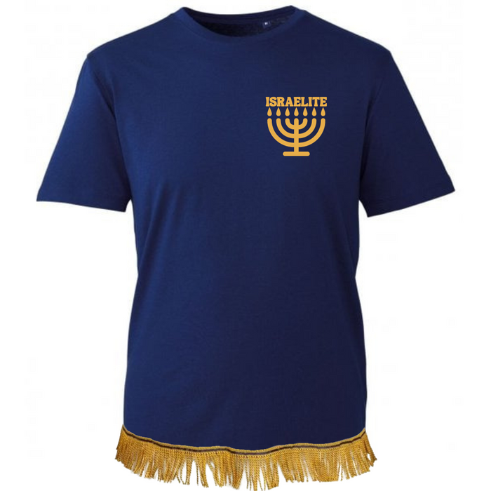 ISRAELITE Menorah  Fringed T-Shirt