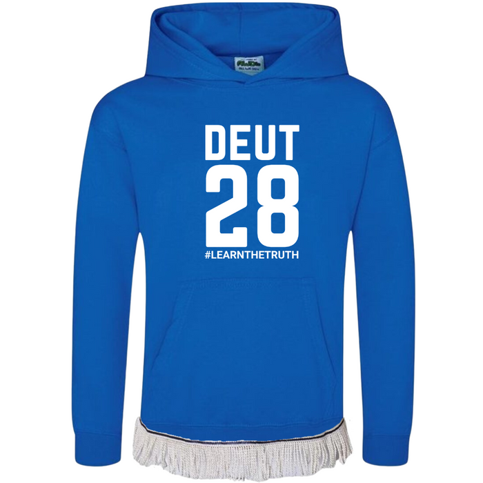DEUT 28 Kids Hoodie with Fringes (Unisex)