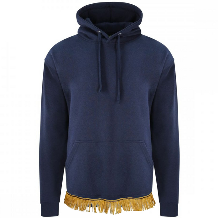 Men's Poly/Cotton Hoodie with Fringes