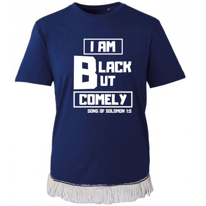 Black But Comely Fringed T-Shirt