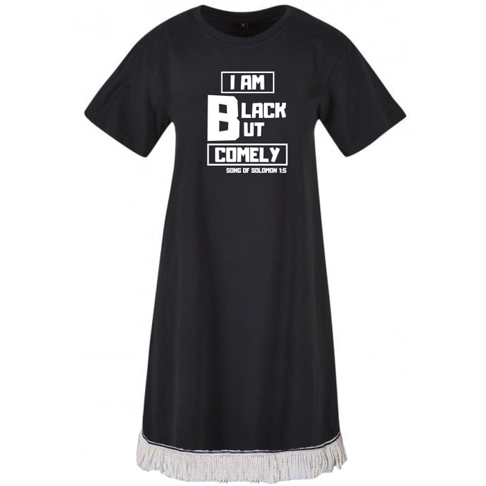 Black But Comely Women's Tunic Tee Dress