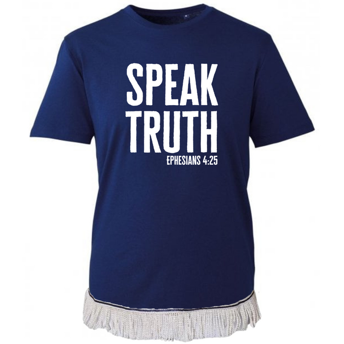 Speak Truth Fringed T-Shirt