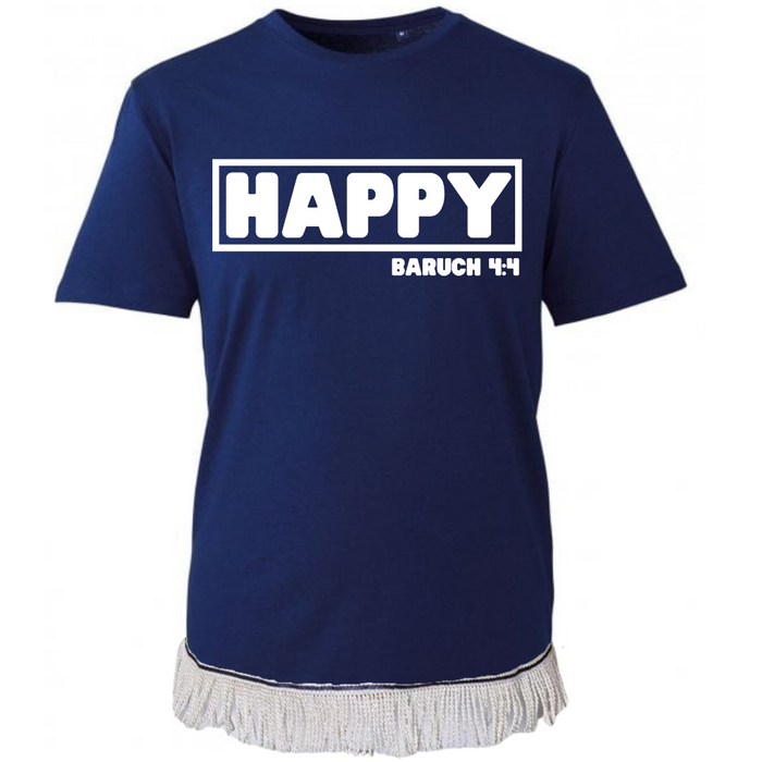 HAPPY Fringed T-Shirt