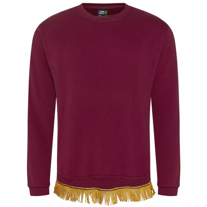 Men's Poly/Cotton Sweatshirt with Fringes