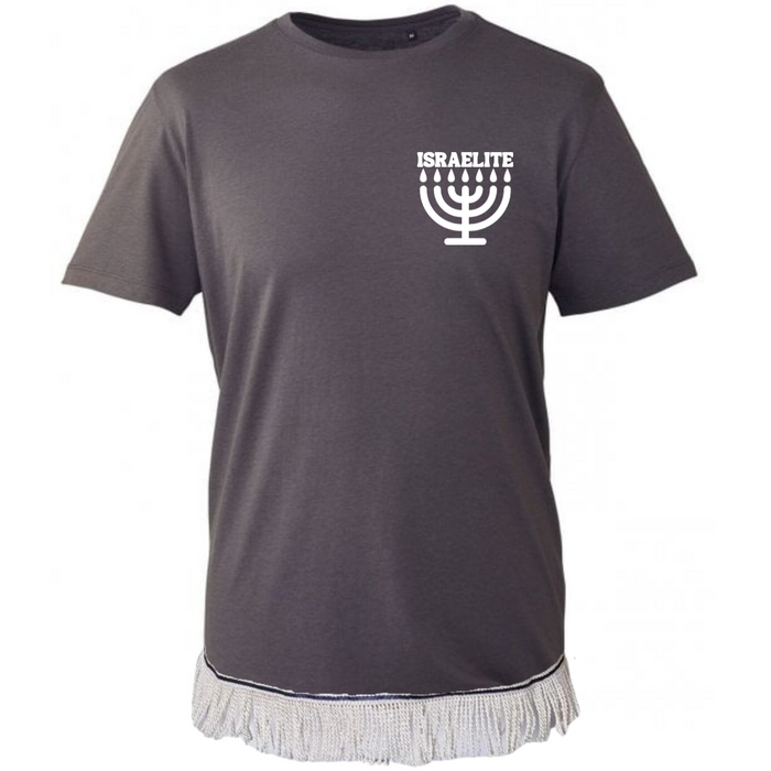 ISRAELITE Menorah  Fringed T-Shirt
