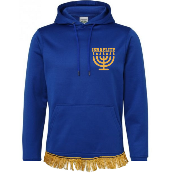 ISRAELITE Menorah Hoodie with Fringes