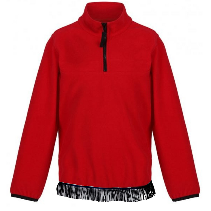 Kids Half-Zip Microfleece Jacket with Fringes (Unisex)