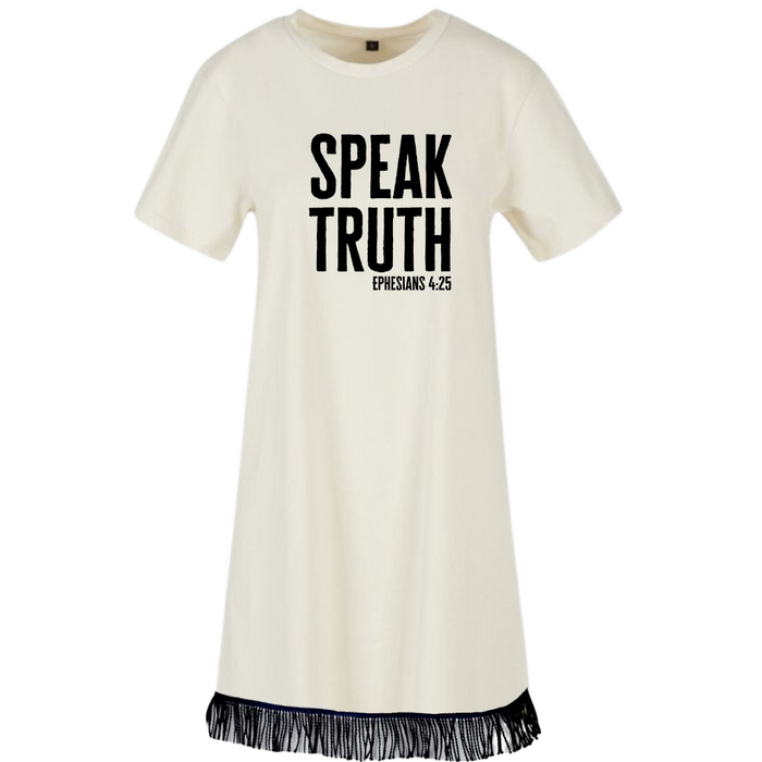 SPEAK TRUTH Women's Tunic Tee Dress