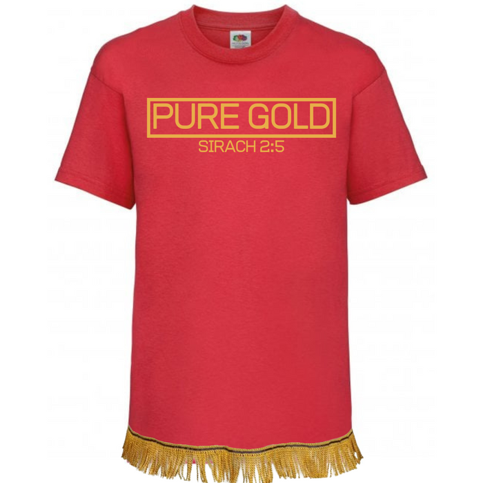 PURE GOLD Children's T-Shirt with Fringes (Unisex)