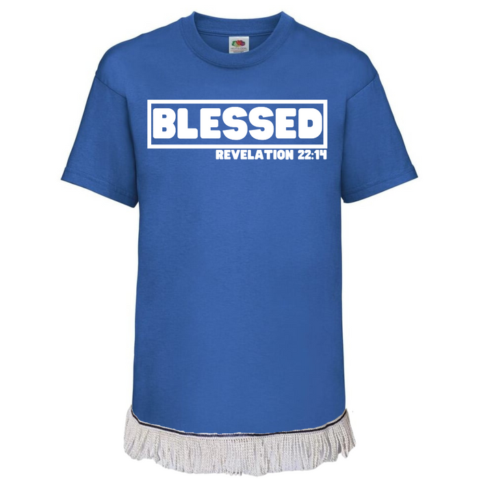BLESSED Children's T-Shirt with Fringes (Unisex)