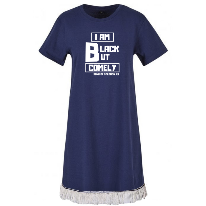 Black But Comely Women's Tunic Tee Dress