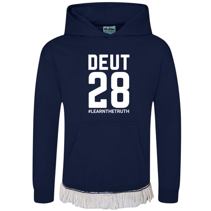 DEUT 28 Kids Hoodie with Fringes (Unisex)