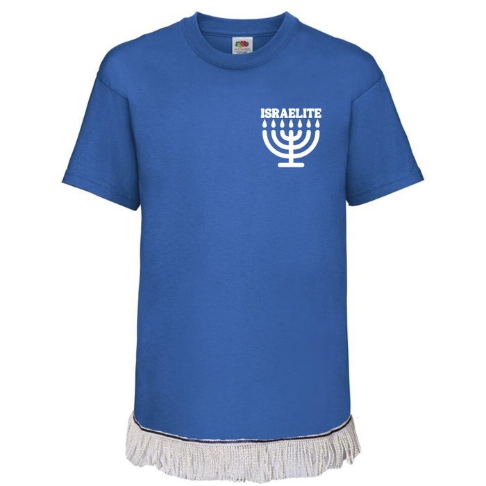 ISRAELITE Menorah Children's T-Shirt with Fringes (Unisex)