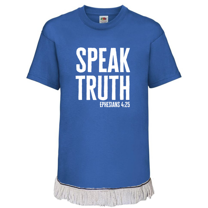 Speak Truth Children's T-Shirt with Fringes (Unisex)