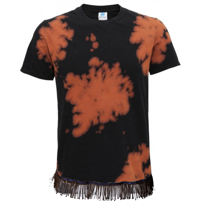 Men's Bleached Fringed T-Shirt (3 Colours)