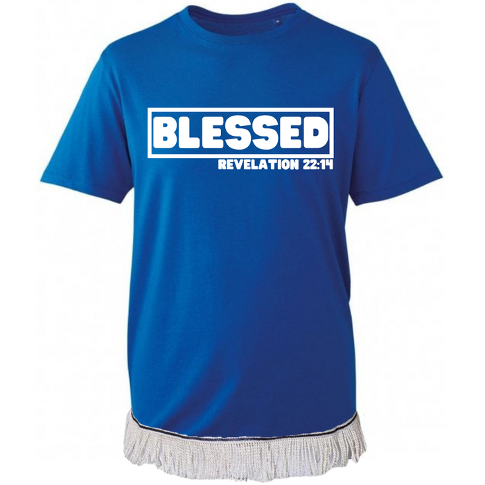 BLESSED Fringed T-Shirt
