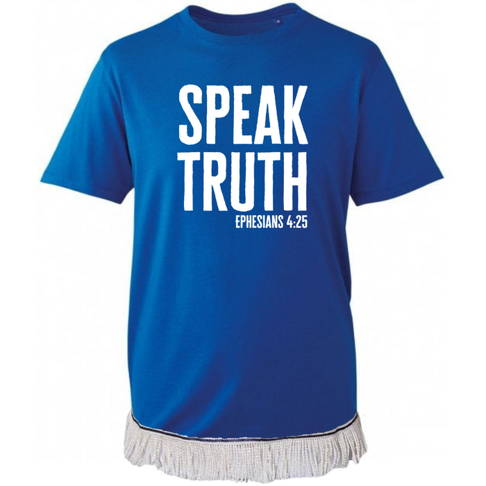 Speak Truth Fringed T-Shirt