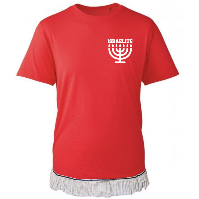 ISRAELITE Menorah  Fringed T-Shirt