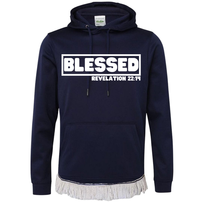 BLESSED Hoodie with Fringes