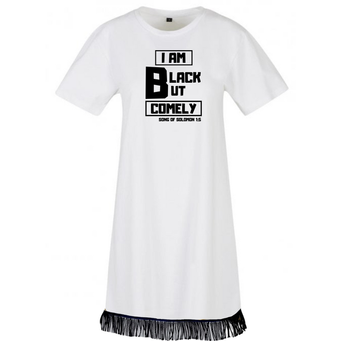 Black But Comely Women's Tunic Tee Dress