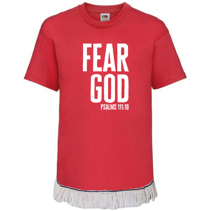 Fear God Children's T-Shirt with Fringes (Unisex)