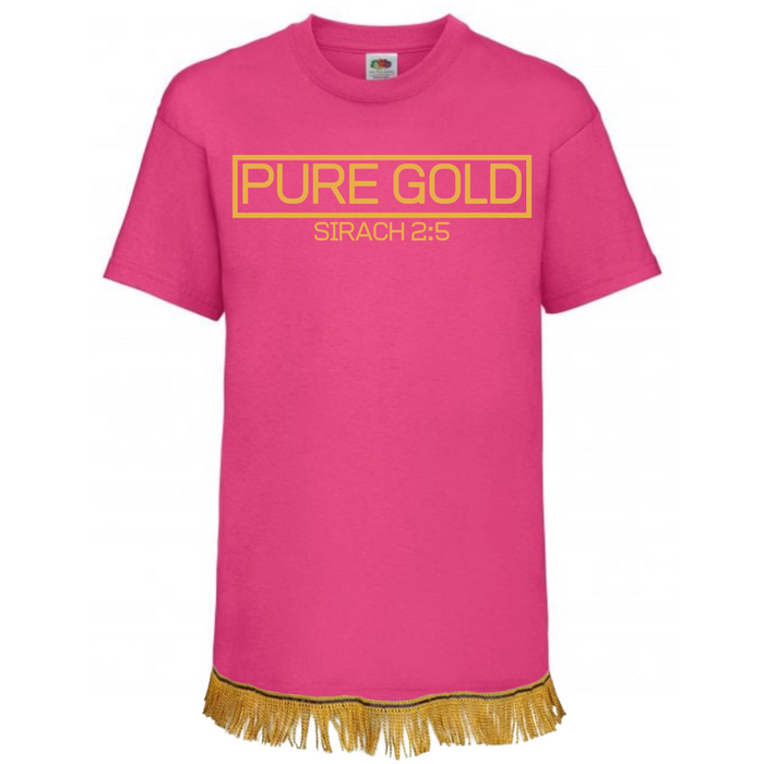 PURE GOLD Children's T-Shirt with Fringes (Unisex)