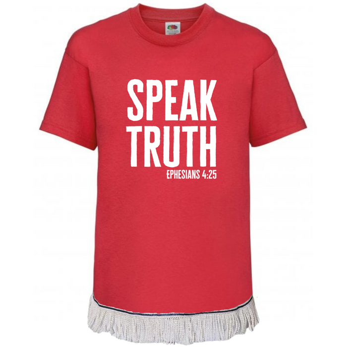 Speak Truth Children's T-Shirt with Fringes (Unisex)