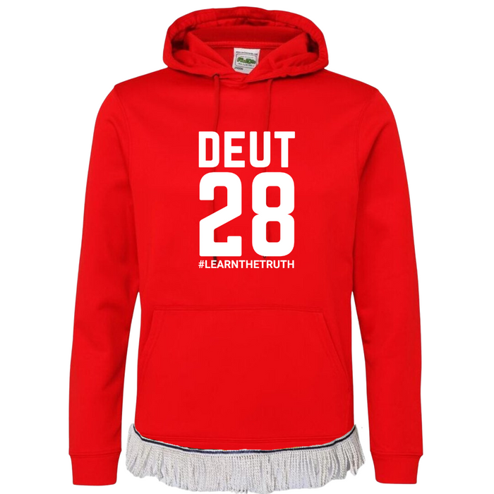 DEUT 28 Hoodie with Fringes