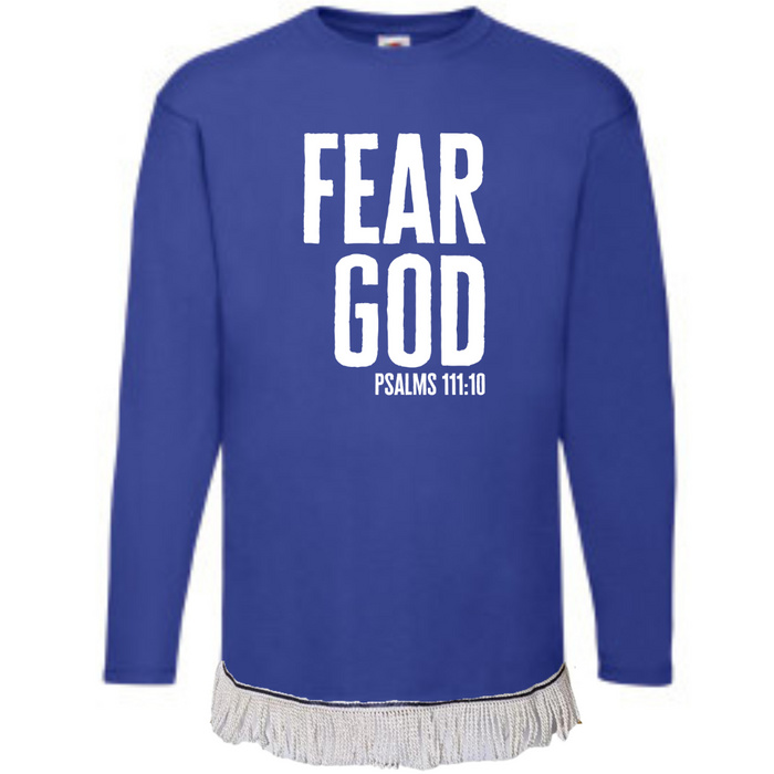 FEAR GOD Long Sleeve Fringed T-Shirt