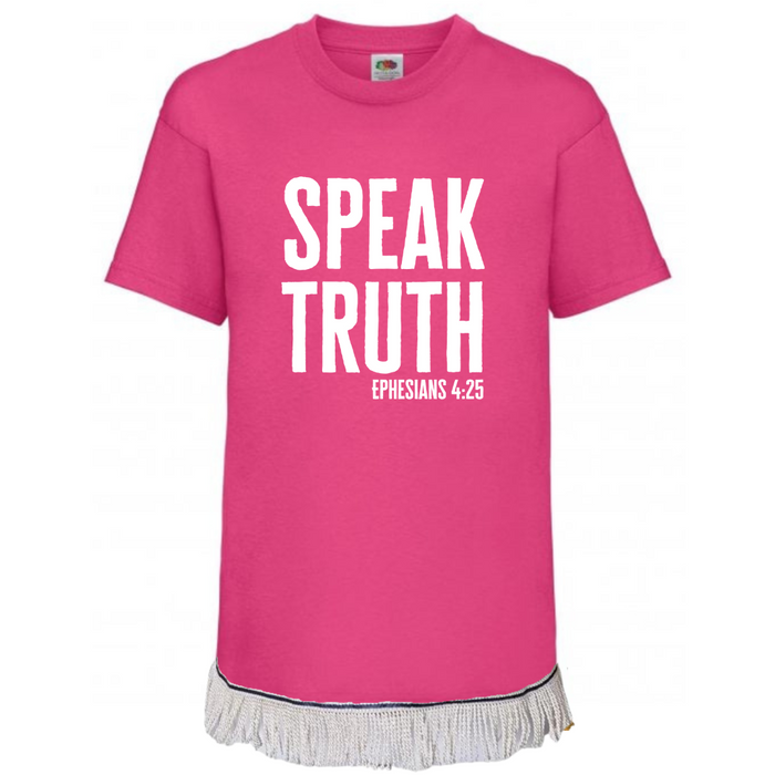 Speak Truth Children's T-Shirt with Fringes (Unisex)