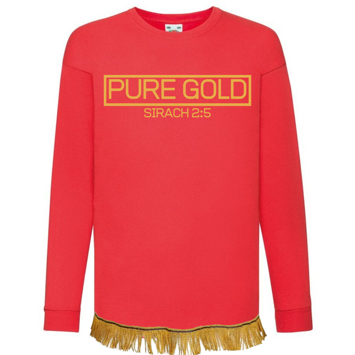 PURE GOLD Children's Long Sleeve with Fringes