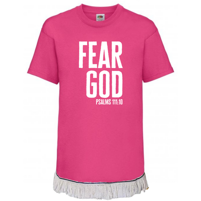 Fear God Children's T-Shirt with Fringes (Unisex)