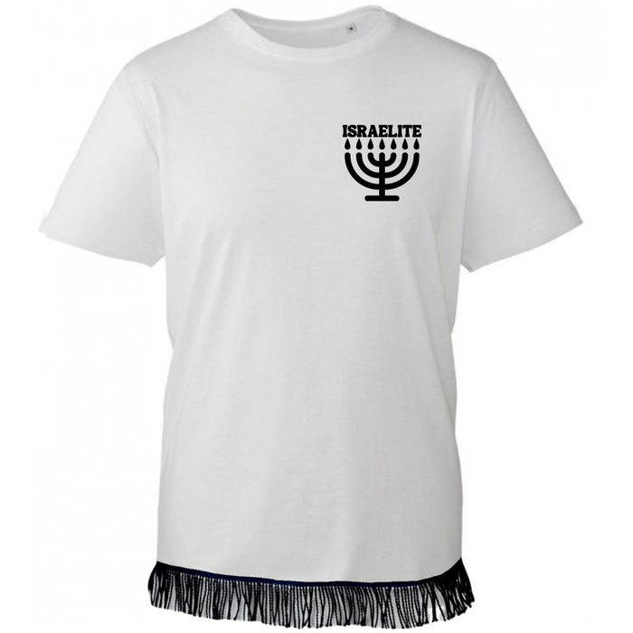 ISRAELITE Menorah  Fringed T-Shirt