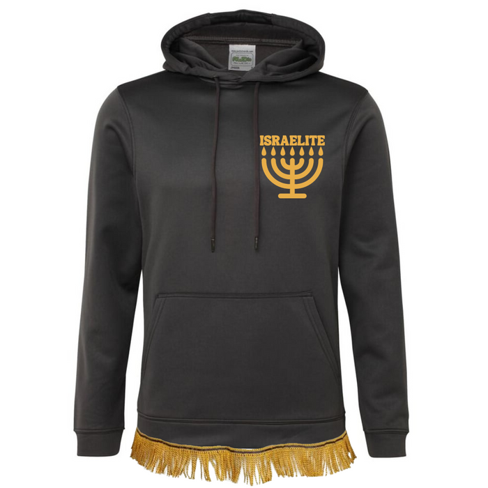 ISRAELITE Menorah Hoodie with Fringes