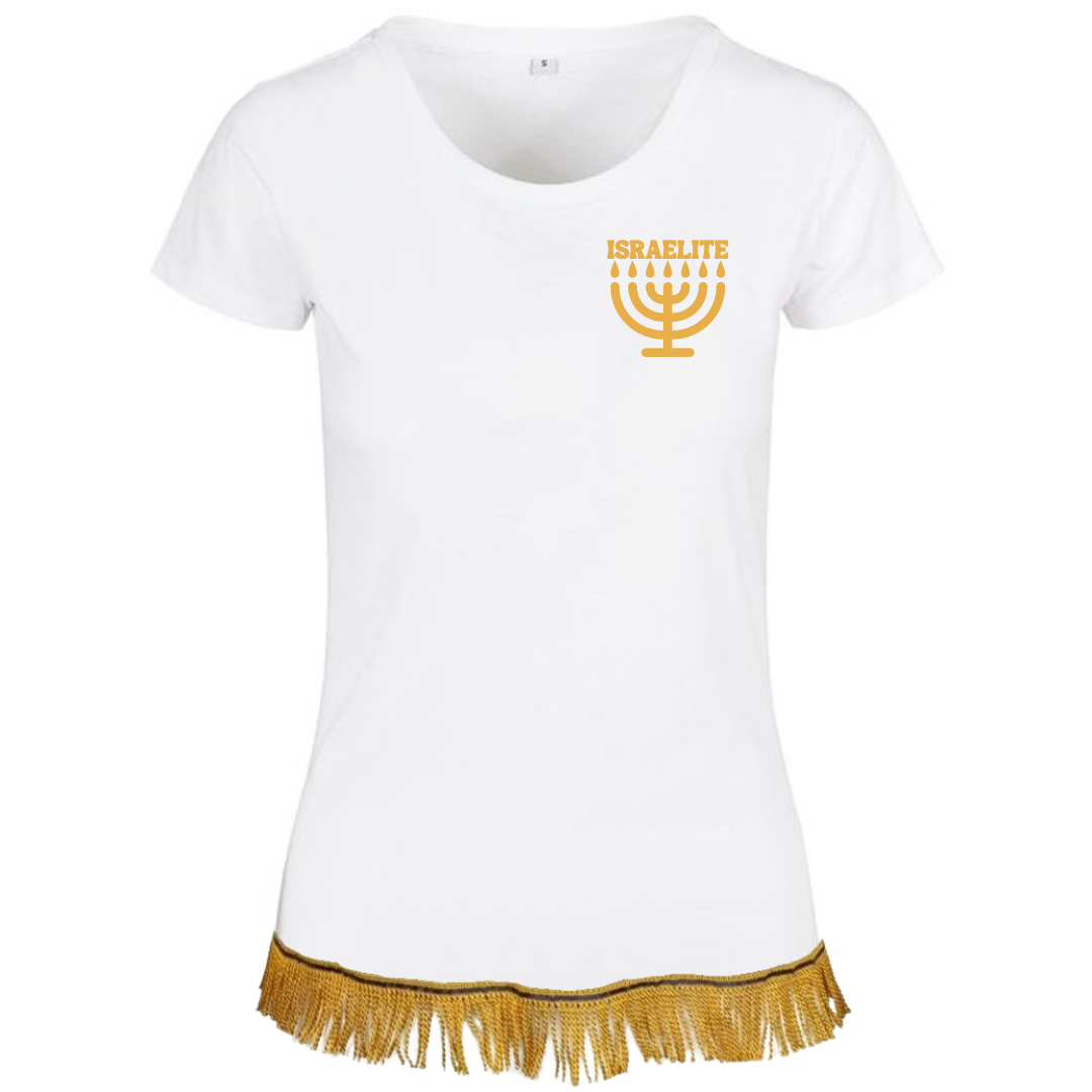 ISRAELITE Menorah Women's T-Shirt - Free Worldwide Shipping- Sew Royal US