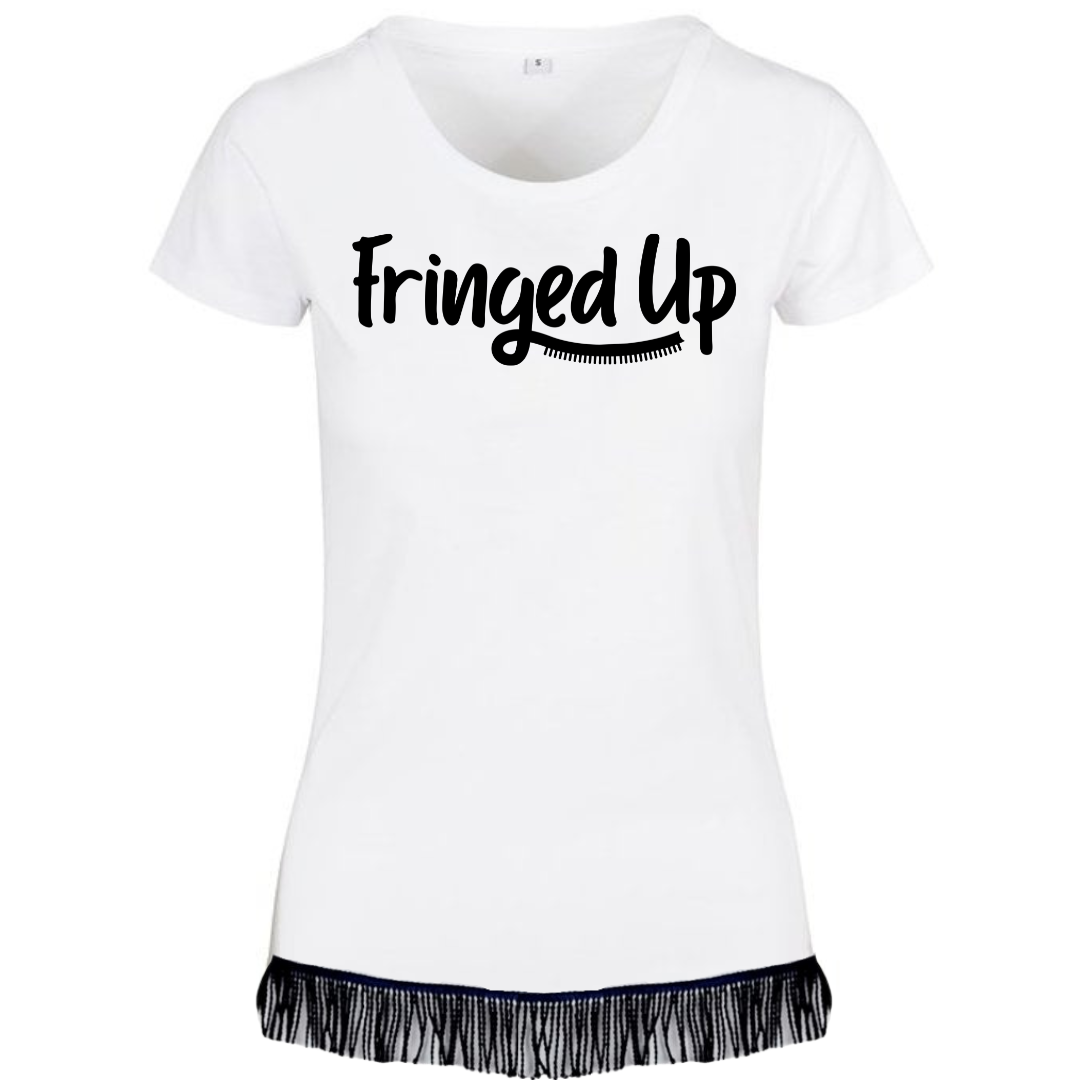 Fringed Up Women's T-shirt - Free Worldwide Shipping- Sew Royal US