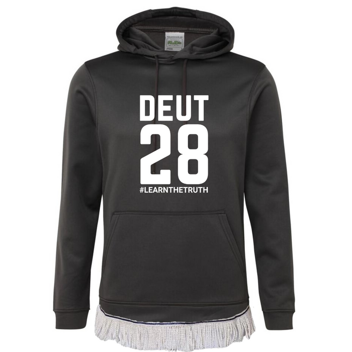 DEUT 28 Hoodie with Fringes